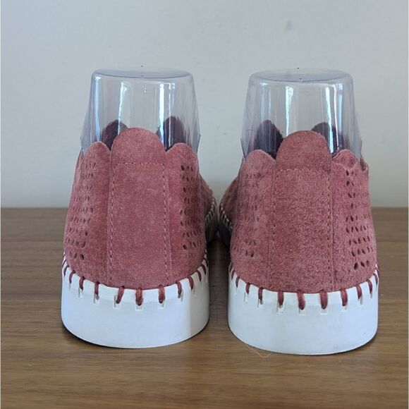 Jeffrey Campbell Tiles Slip-On Pink Perforated Sneakers sz 8 EUC - Picture 6 of 10